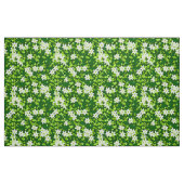 Witte jasmine uit groene bladeren stof (Fat Quarter)