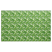 Witte jasmine uit groene bladeren stof (Yard (91,4 cm))