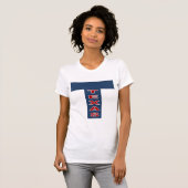 Witte jersey-shirt TEXAS T-shirt (Voorkant volledig)