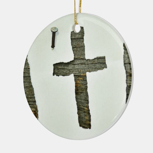 Witte Jezus Keramisch Ornament (Links)