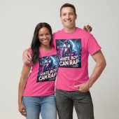 Witte jongen kan KZ grappig rappen T-shirt (Unisex)