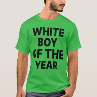 Witte Jongen van het Jaar Grappige jongen T-shirt