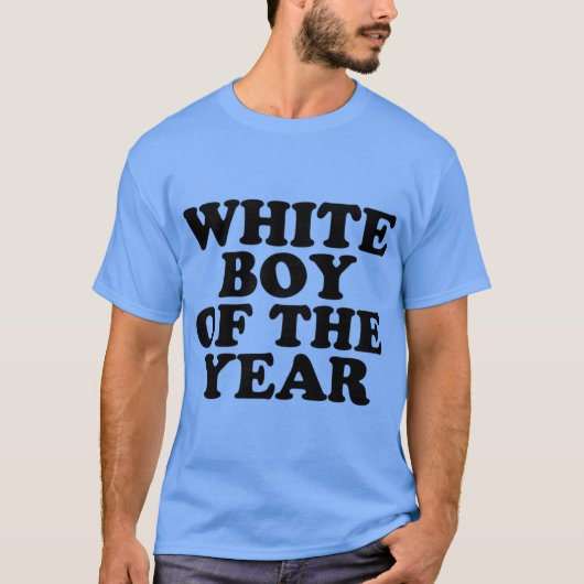 Witte Jongen Van Het Jaar jongen T-shirt (Voorkant)