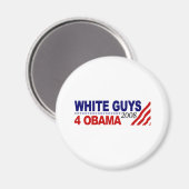 Witte jongens 4 Obama Magneet (Voorkant / Achterkant)