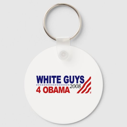 Witte jongens 4 Obama Sleutelhanger (Voorkant)