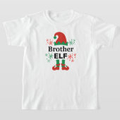Witte jongens elf broer t-shirt (Laagn)