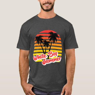 Witte Jongens Zomer vintage T-shirt
