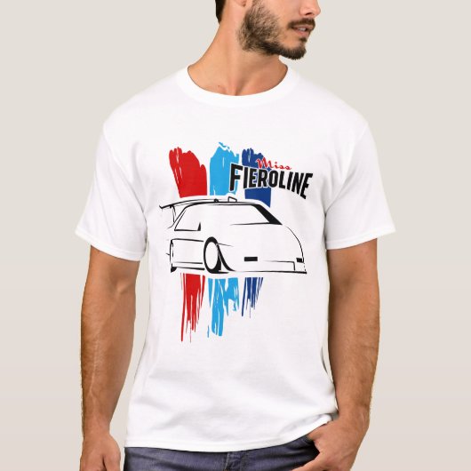 Witte juffrouw Fieroline T-shirt (Voorkant)