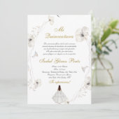 Witte jurk Quinceanera silhouet Spaans Kaart (Staand voorkant)