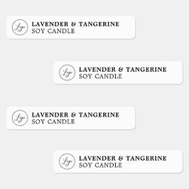 Witte kaars, tamper-bestendig zegel Uw Logo labels
