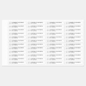 Witte kaars, tamper-bestendig zegel Uw Logo labels (Vel)