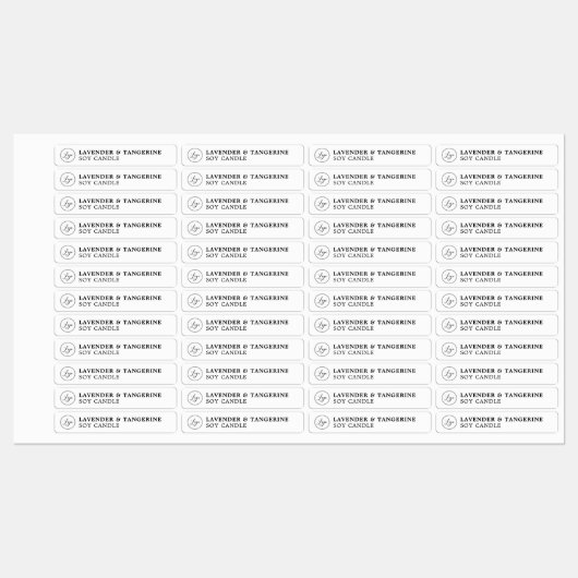 Witte kaars, tamper-bestendig zegel Uw Logo labels (Vel)
