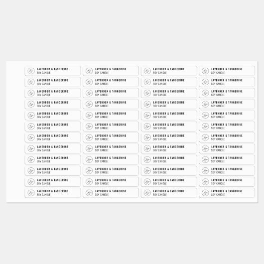 Witte kaars, tamper-bestendig zegel Uw Logo labels (Vel)