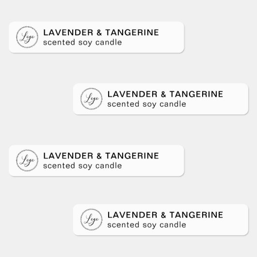 Witte kaars, tamper-bestendig zegel Uw Logo labels (Groep)