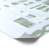 Witte kaart poster (Hoek)