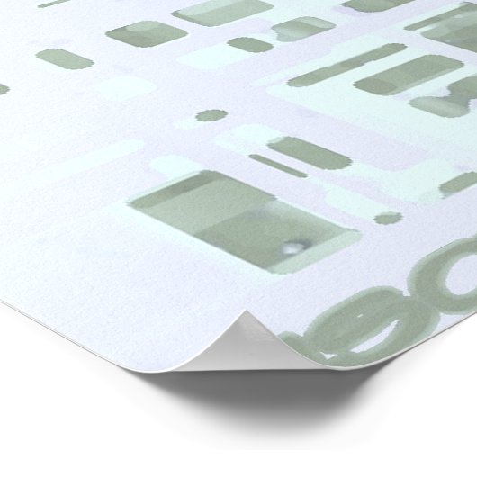 Witte kaart poster (Hoek)