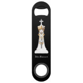 Witte kaas / Gepersonaliseerde naam Speed Flessenopener (Achterkant)