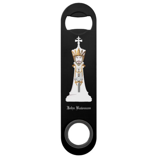 Witte kaas / Gepersonaliseerde naam Speed Flessenopener (Voorkant)