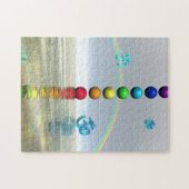 witte kakras legpuzzel (Horizontaal)