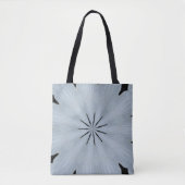Witte kaleidoscoop printet canvas tas (Voorkant)