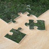 Witte kalf in een veld legpuzzel (Zijkant)