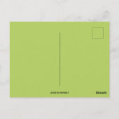  witte kalkoen in gras briefkaart (Achterkant)