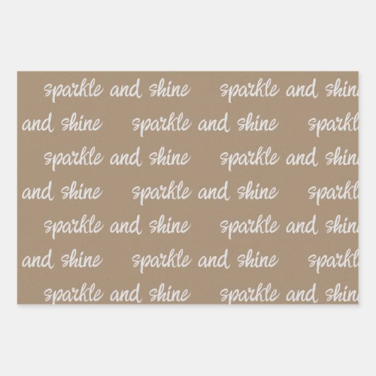 Witte kalligrafie Schrijf je eigen kerst Gezegden Inpakpapier Vel (Voorkant 3)