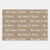 Witte kalligrafie Schrijf uw eigen vakantie groet Inpakpapier Vel (Voorkant 3)