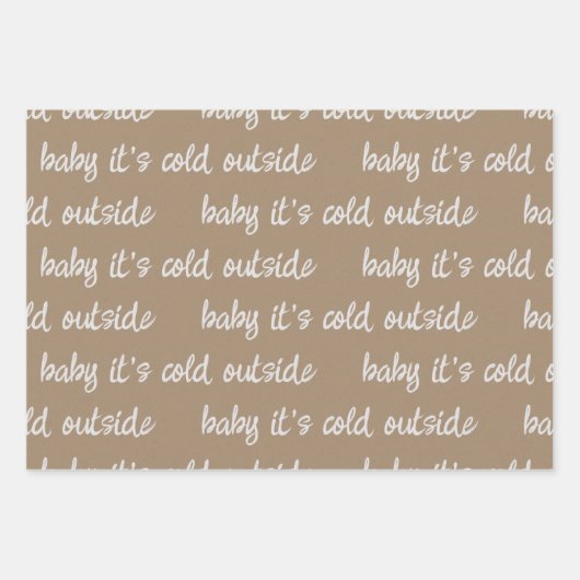 Witte kalligrafie Schrijf uw eigen vakantie groet Inpakpapier Vel (Voorkant)