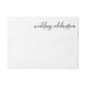 Witte kalligrafie script huwelijksviering (Achterkant)