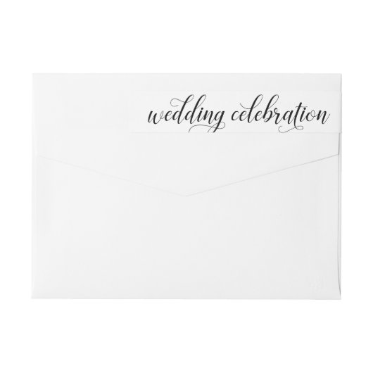 Witte kalligrafie script huwelijksviering (Achterkant)