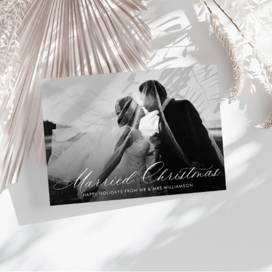 witte kalligrafie vakantie trouw aankondiging