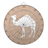 Witte kamel dartbord (Voorkant)