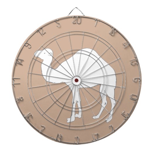 Witte kamel dartbord (Voorkant)