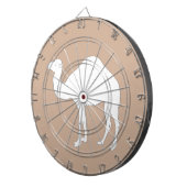 Witte kamel dartbord (Voorkant Rechts)