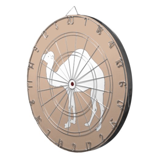 Witte kamel dartbord (Voorkant Rechts)