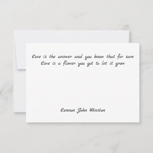 Witte kamellia sumi-inkt en japanese waterverf bedankkaart (Achterkant)