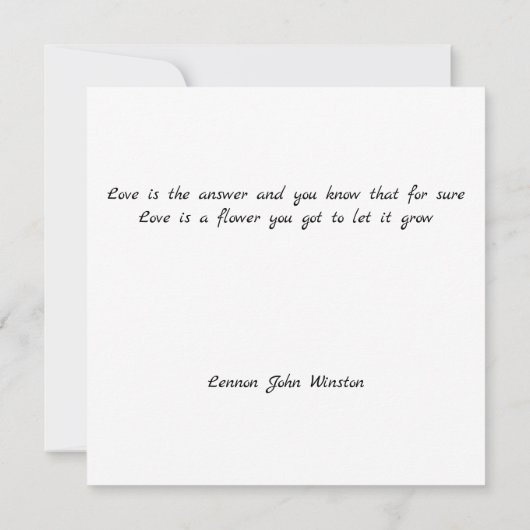 Witte kamellia sumi-inkt en japanese waterverf bedankkaart (Achterkant)