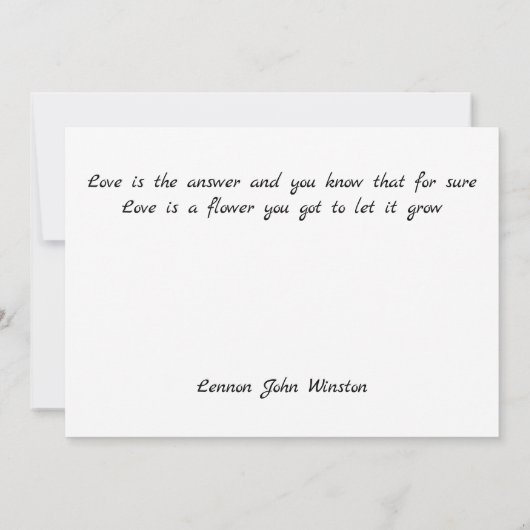 Witte kamellia sumi-inkt en japanese waterverf bedankkaart (Achterkant)