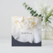 Witte kamellietbloem kaart (Staand voorkant)