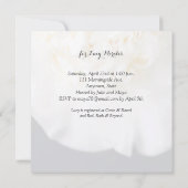 Witte kamellietbloem kaart (Achterkant)