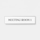 Witte kamer naam Kantoor school Deurbordje (Voorkant)