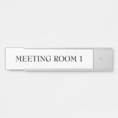 Witte kamer naam Kantoor school Deurbordje (Voorkant)