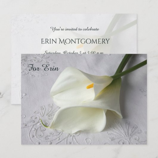 Witte kammeling op linnen kaart (Voorkant / Achterkant)