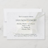 Witte kammeling op linnen kaart (Achterkant)