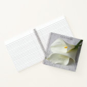 Witte kammeling op linnen notitieboek (Binnen)