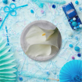 Witte kammeling op linnen papieren bordje (Feest)