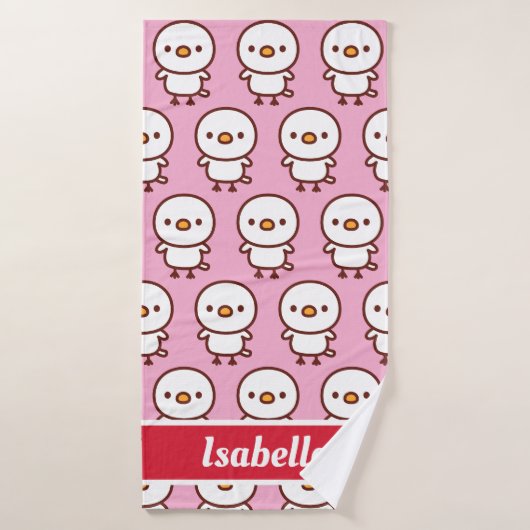 Witte kanarie badhanddoek (Badhanddoek)