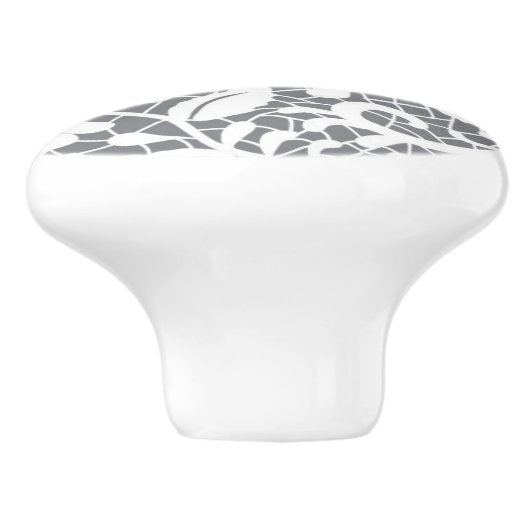 Witte kant 1 keramische knop (Zijkant)