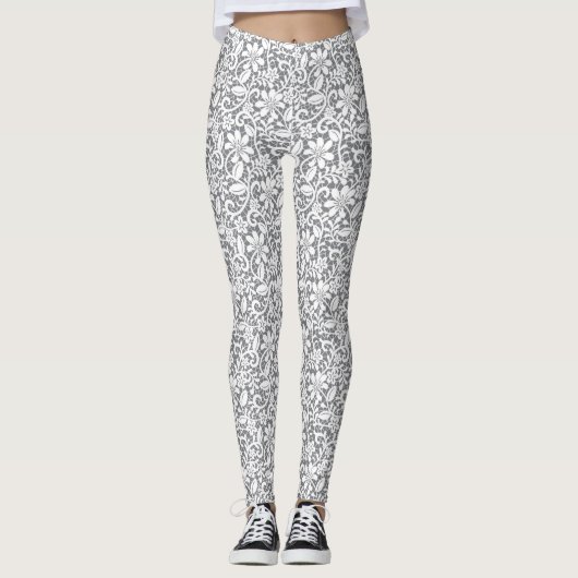 Witte kant 1 leggings (Voorkant)